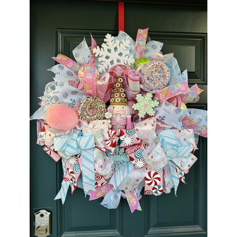 Candyland Wreath, nutcracker wreath, candyland decor Decor, nutcracker decor